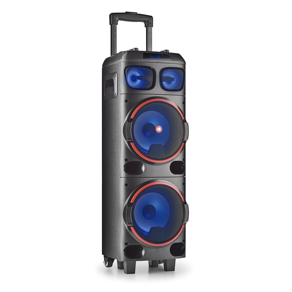 Cassa acustica NGS speaker trolley dj party rgb tws 300w nero