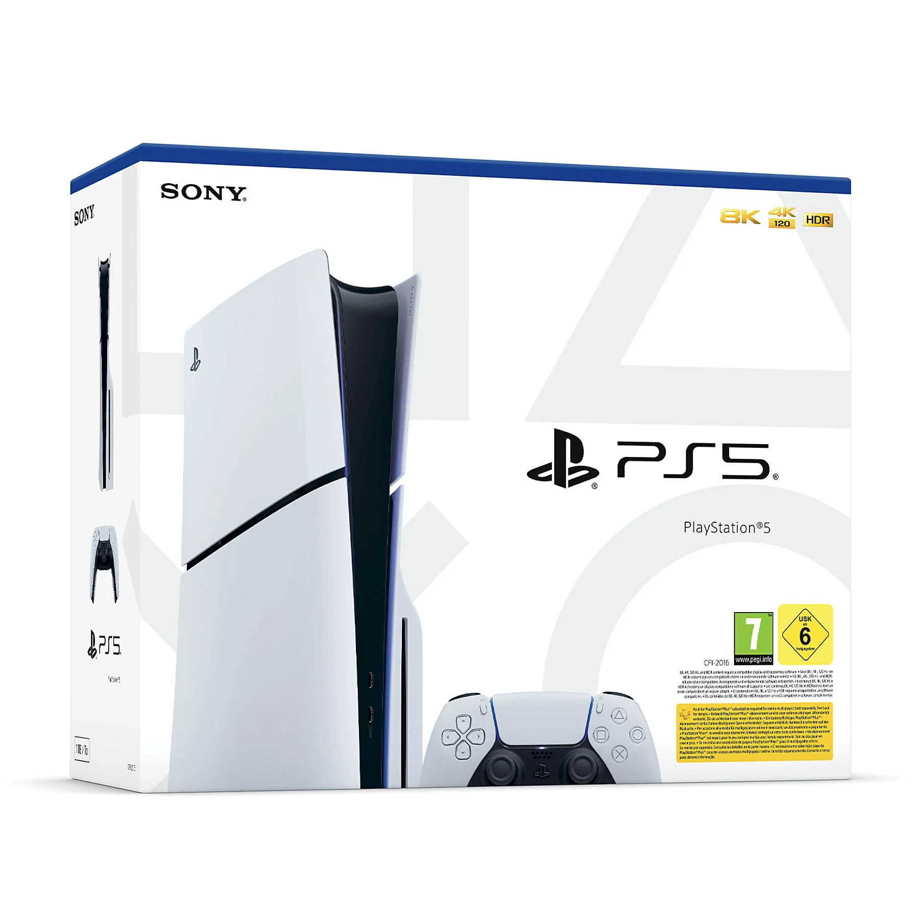 Sony Playstation 5 1TB standard Slim ,white