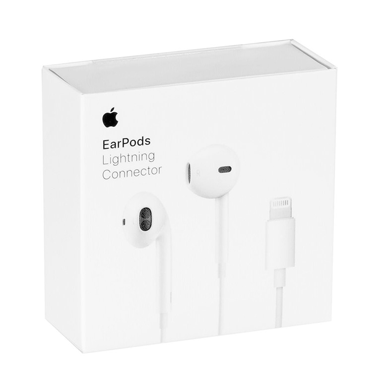 Auricolari apple earpods bianco con connettore lightning