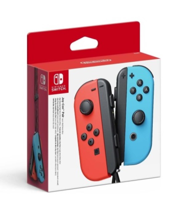 Controller Nintendo Set Joy-Con 2 rosso neon e blu fluorescente