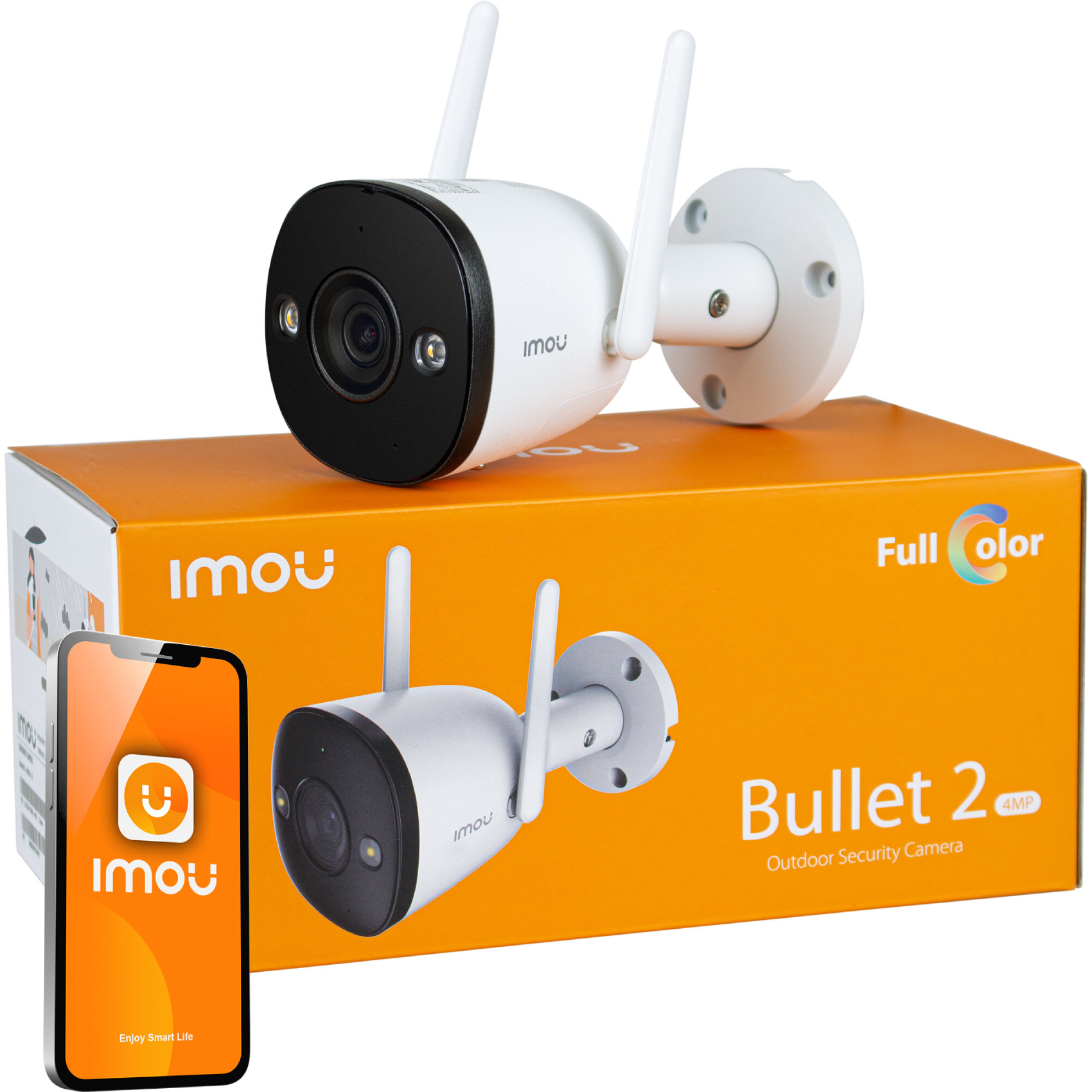 Telecamera di sorveglianza IMOU Bullet 2 4MP wireless Giorno e notte