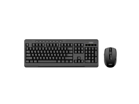 Kit tastiera Multimediale + Mouse Ergonomico Adj kw12 wireless nero