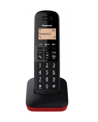 Telefono cordless Panasonic black/red kx-tgb610jtr