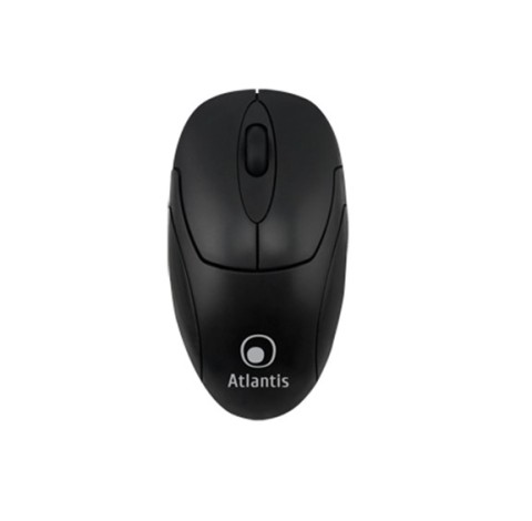 Kit tastiera + mouse Atlantis usb ottico nero - p013-wk608m-u