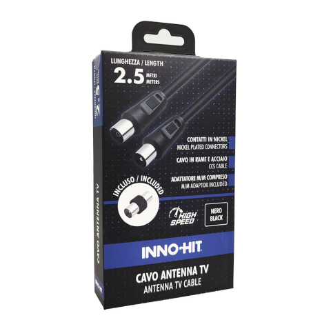 Cavo Antenna Inno-Hit M/F 2.5m Nero