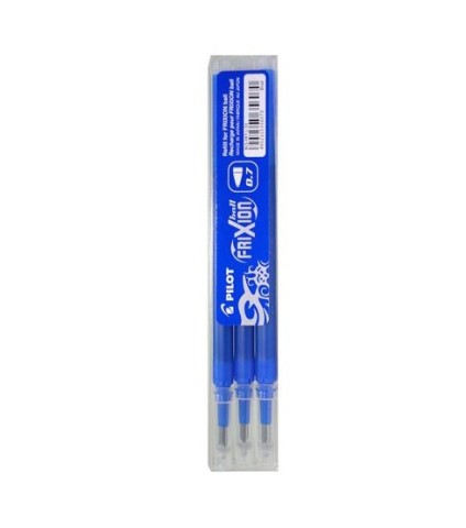 Ricarica FriXion per penna gel, punta fine 0,7mm blu set 3 pezzi