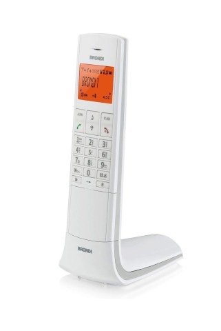 Telefono Cordless Brondi Lemure bianco con vivavoce