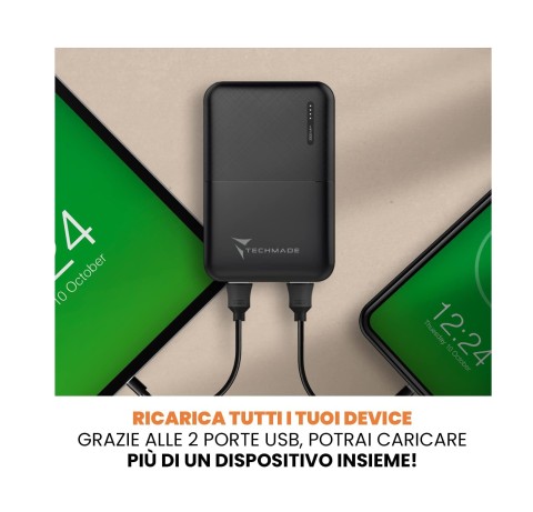 Powerbank Techmade 5000mAh Black