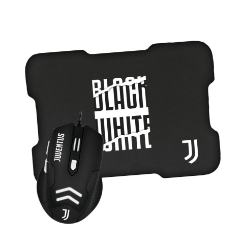 KIT MOUSE USB TECHMADE + TAPPETINO GAMING JUVENTUS