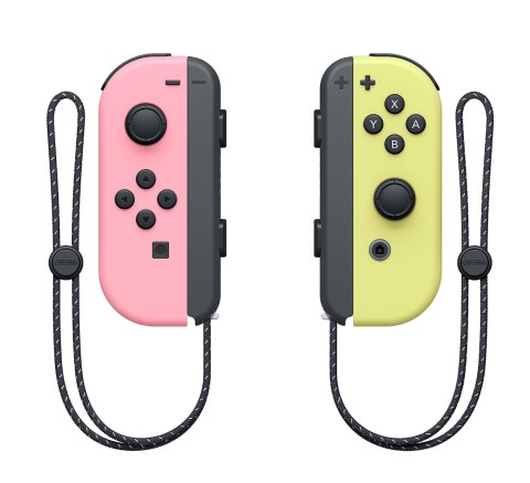 Controller Nintendo switch joy-con coppia rosa/giallo pastello