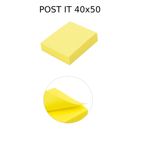 Post It notes adesivi giallo set 100 ff 40x50mm