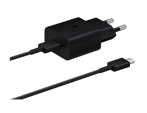 Caricabatterie Samsung 15W EP-T1510X PD USB-C + cavo 1mt USB-C BK