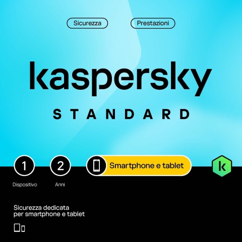 Kaspersky Standard Mobile Smartphone e Tablet 1 Dispositivo