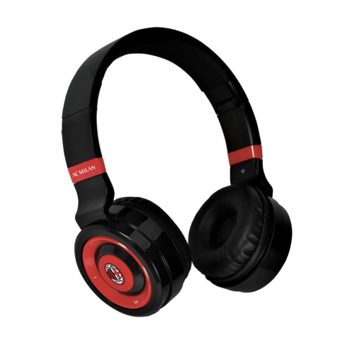 Cuffie Techmade  AC Milan Bluetooth Senza Fili Pieghevoli