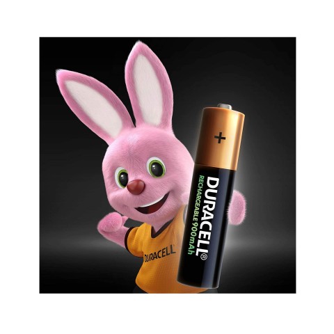 Batteria ministilo Duracell ricaricabili 2pz 900mah AAA HR03/DX2400