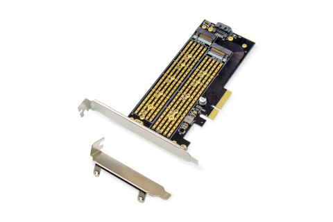 Scheda Digitus Add-on M.2 ngff/nvme ssd pci-express supporta chiavi B,M e B+M,