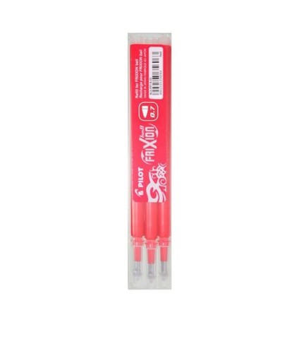 Ricarica FriXion per penna gel, punta fine fine 0,7mm rossa  set 3 pezzi