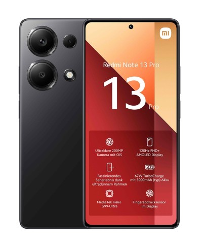 Smartphone Xiaomi 6.67" redmi note 13 pro 12+512gb Midnight black