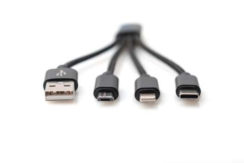 Cavo Digitus usb per iphone/typec/ micro usb 15cm