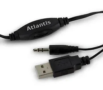 Casse audio Atlantis usb 2.0 black p003-c03-b