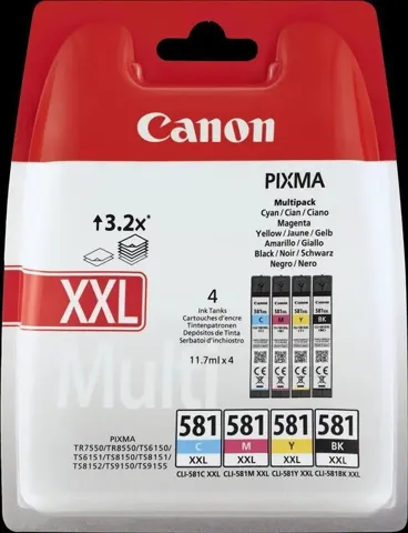 Multipack orig. canon cli-581xxl c/y/m/bk 1998c005