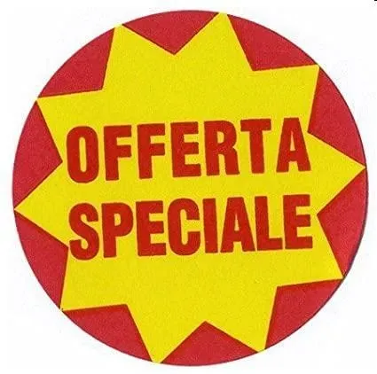 Rotolo etichetta promo offerta speciale misura 40dm 6rt 350 et