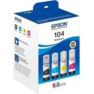 Multipack epson 104 4 colori ecotank t00p640 65ml x 4 et-2710