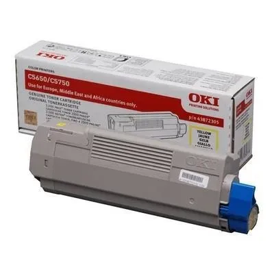 Toner orig. oki c5650 giallo 2000p  43872305