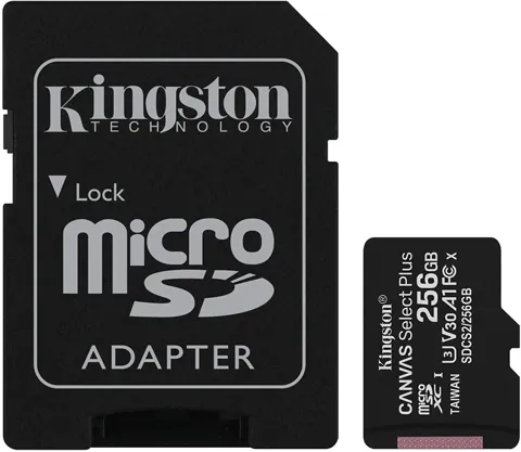 Micro sd 256gb Kingston sdcs2/256gb  cl10 uhs-i 100mb/s + adatt.