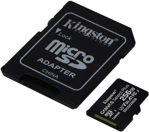 Micro sd 256gb Kingston sdcs2/256gb  cl10 uhs-i 100mb/s + adatt.