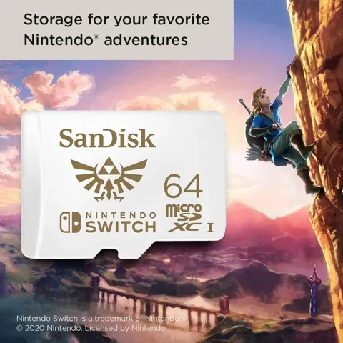 Micro sdxc Sandisk 64gb for Nintendo Switch