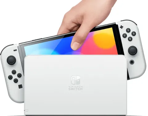 Nintendo switch console oled white