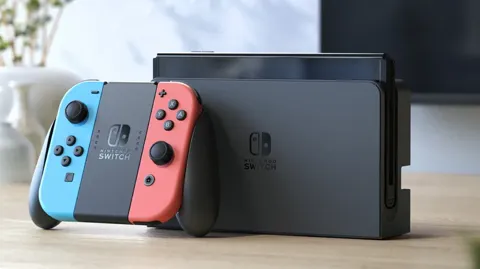 Nintendo Switch console oled red/blue