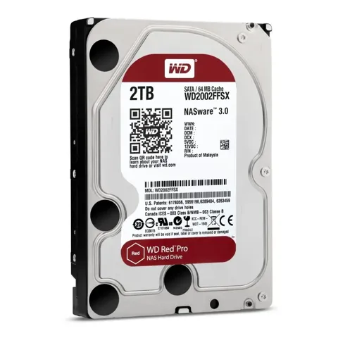 Hard Disk Interno WD Rosso Pro 2TB 3.5" per Nas 7200rpm