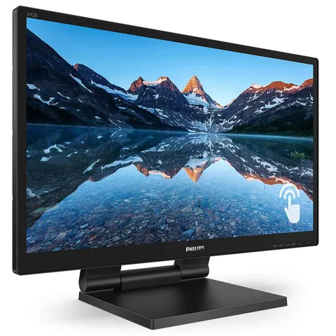 Monitor smooth-touch 23.8" Philips fhd lcd ips led 242b9t/00 bk