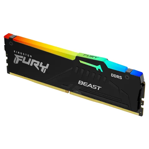 Memoria ddr5 32gb 5600mhz rgb fury beast black cl40 Kingston