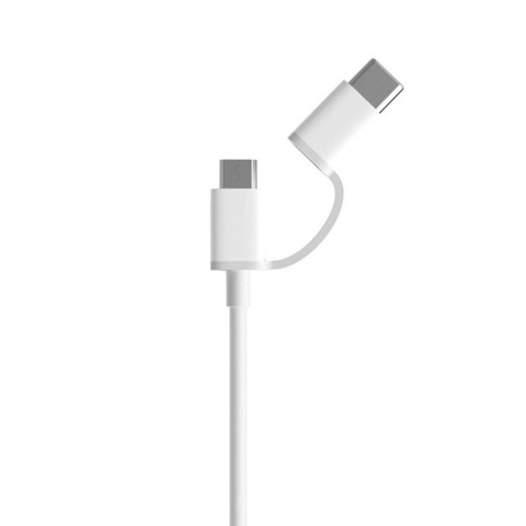 Cavo Xiaomi mi 2 in 1 da usb a microusb/type-c 1m white