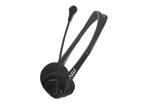 Cuffie usb ADJ agile headset con microf. e volume nero 780-00056