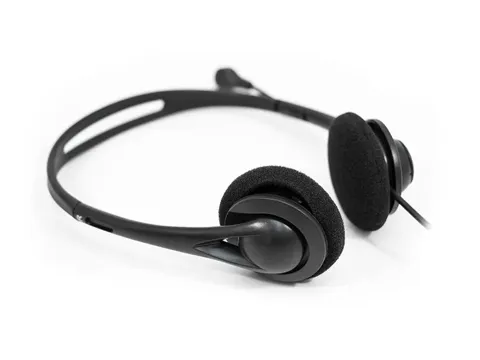 Cuffie usb ADJ agile headset con microf. e volume nero 780-00056