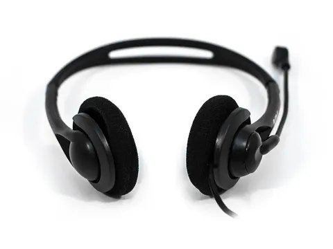 Cuffie usb ADJ agile headset con microf. e volume nero 780-00056