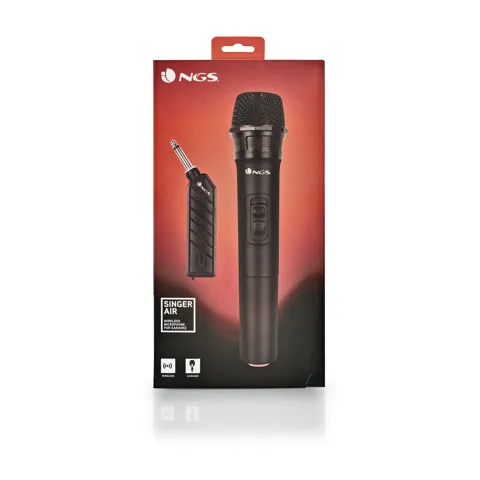 Microfono NGS vocale wireless singer air nero