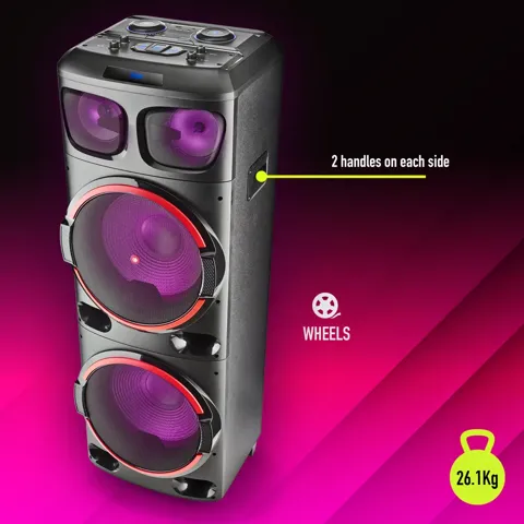 Cassa acustica NGS speaker Wild Dub 3 dj party 1200w