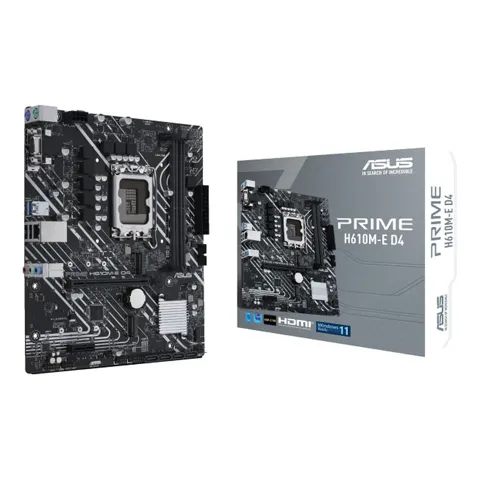 Scheda madre Asus prime h610m-e d4-csm lga1700 2xddr4dc matx m.2