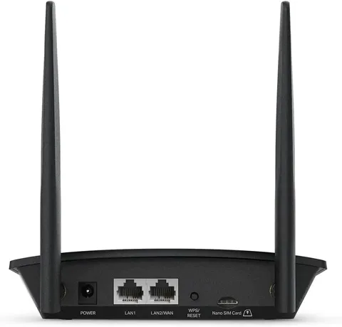 Router tp link 300mb 4g lte 1porte  1 wan- 2 antenne tl-mr100