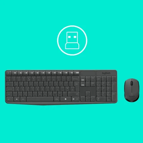 Kit Logitech wireless mk235 retail  tastiera+mouse 920-007913