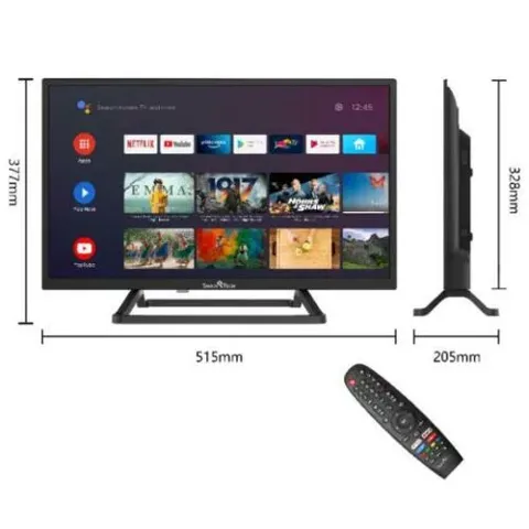 Tv led 24" Smart-tech hd dvb-t2/s2 android 9.0 black 24HA10T3