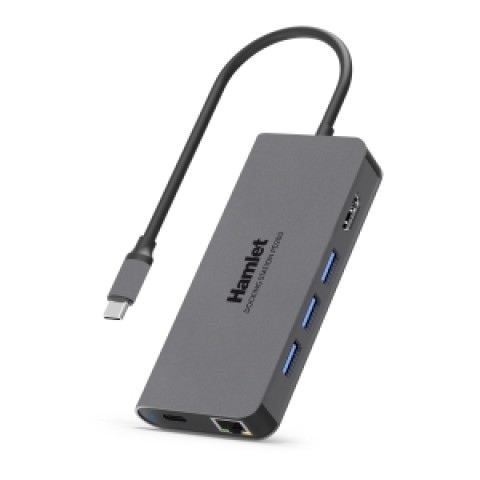 Docking Station 1 portaHDMI-3 Port  usb3.0 +lan - type c ingresso