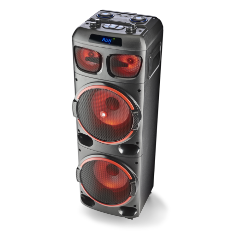 Cassa acustica NGS speaker trolley dj party rgb tws 300w nero