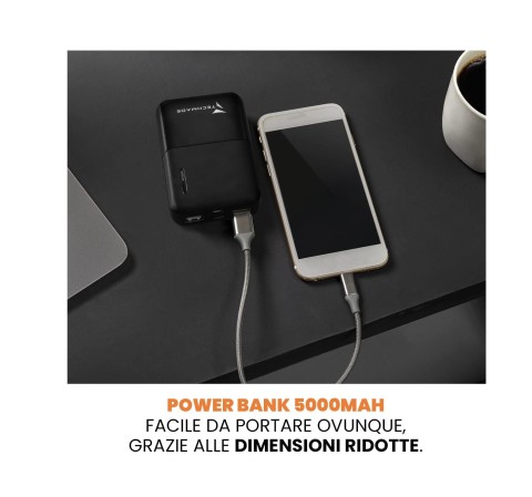 Powerbank Techmade 5000mAh Black