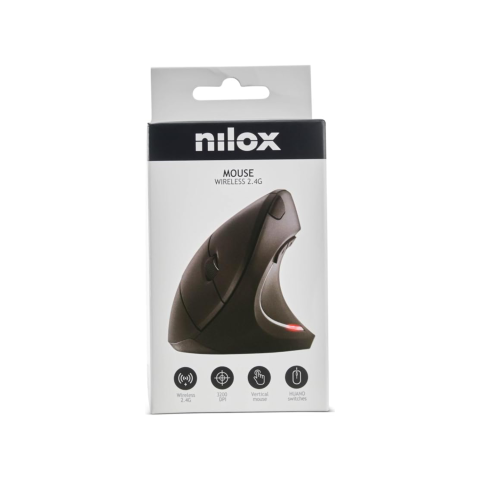 Mouse verticale wireless Nilox Ergonomico 3200 DPI